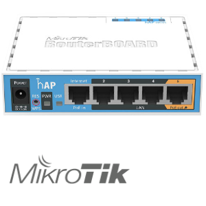 Mikrotik RB951Ui-2nD hAP Reconfigured Small Home Router